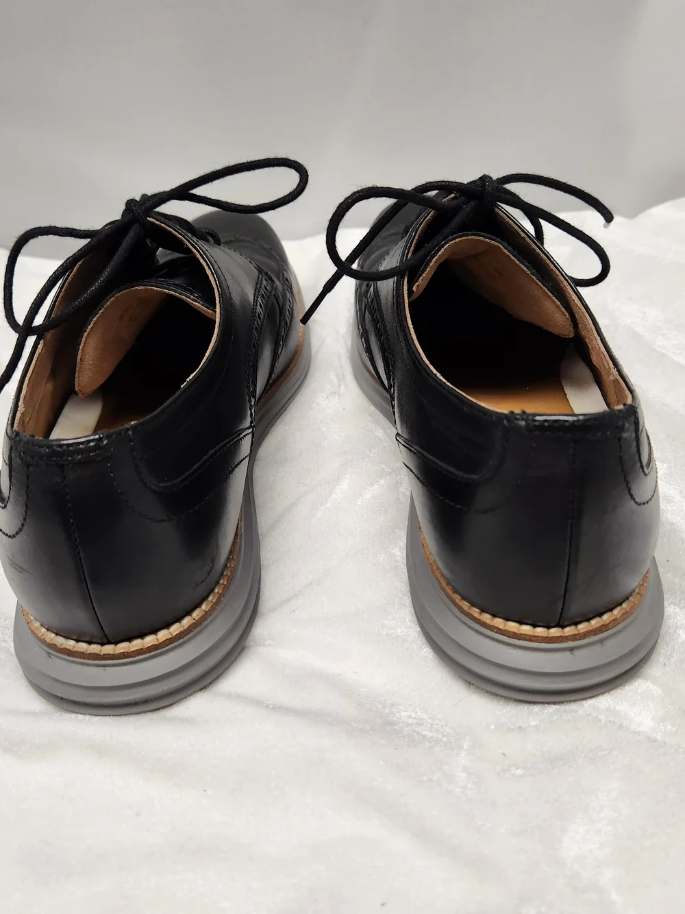Cole Haan Black Wingtip Derby with Contrasting Sole